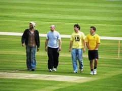The Usual Suspects - Having just formed some expert opinions on the state of the pitch I'm sure.
Is that why he's called Hancock?