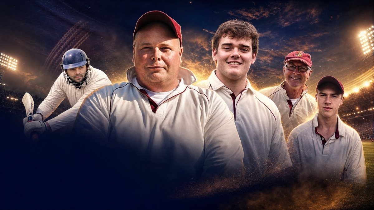 Paul Edgington and Michael Carson lead a cinematic montage of Binfield milestone achievers Andy Mills, Peter Henly and Jaden Slaughter.