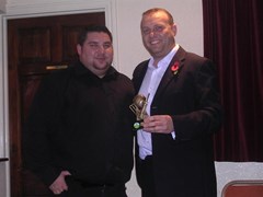David Kaplan accepting the 2nd XI Player of the Season