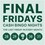 FINAL FRIDAYS - FRI MAY 29: Monthly Cash Prize Bingo
