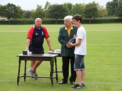 U15 Bowler; the award this year goes to someone who has taken wickets at this level, when in fact they are still in the U13 age bracket.  The award goes to BEN THOMPSON.