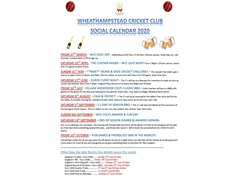 2020 Calendar & Golf Day