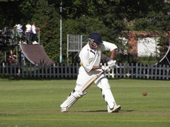 Adil Parker defends against Lydney, Aug 2009