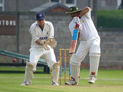 Penicuik Pro Ramzan batting