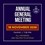 AGM  - Wednesday 18th November