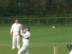 Curt has a slog gets caught, gets called a no-ball. Ask Hursty about the no-ball law. Also featuring Bayliss fielding.