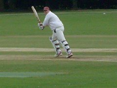 Hursty gets off the mark witha 4 off his legs.
