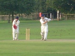 Spike finally looks like a batsman, of sorts.