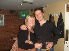 Steve and Sarah out enjoying themselves, the question is who was looking after Harvey and Roland?
