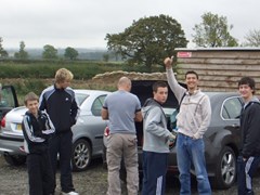 Gok in jovial mood, less jovial when he was in that bus!