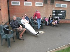 The gathering crowds!