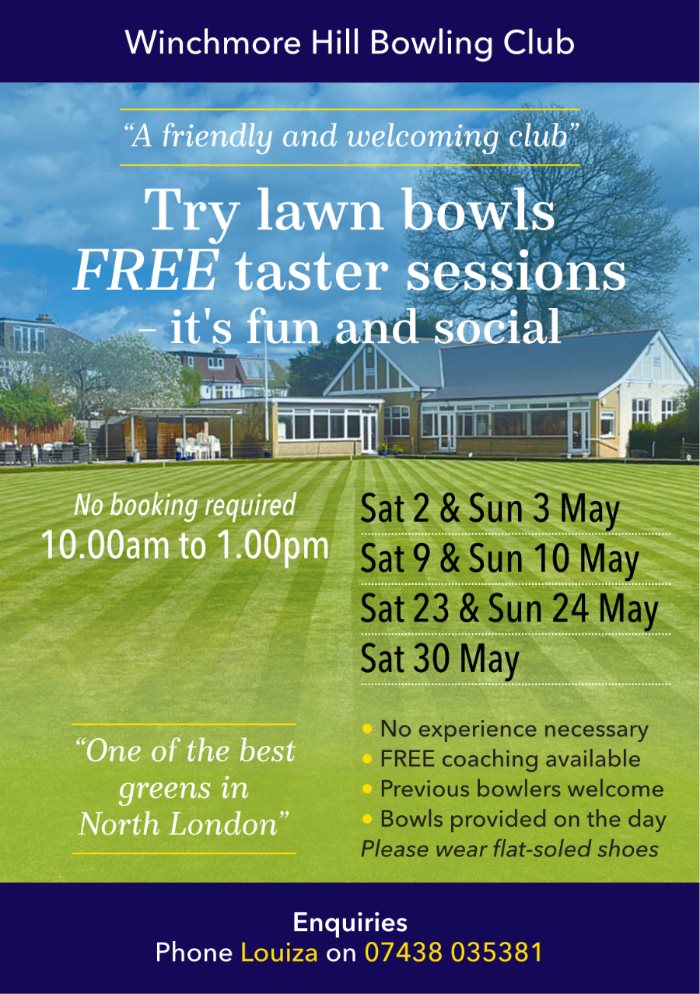 Winchmore Hill Bowling Club Taster Days