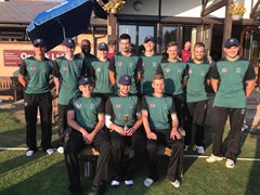 2019 NECL T20 Winners - Halstead CC

Back Row: Lewis Brennan, Morgan Whymark, Shorn Bobb, Liam Jones, Joe Morris, Ed Clark, Luke Robinson, Ryan Vickery (wk), Josh King

Front Row: Charles Mallett, Callum Hansey (c), Josh Wells (vc)