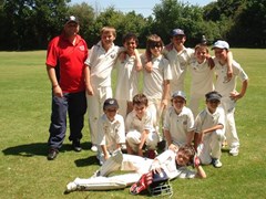 The Under 11 Badgers vs Hurley 2011. Celebrating their first ever win.