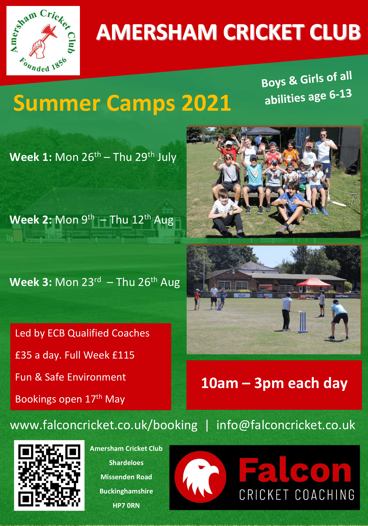 Cricket Camp Bookings