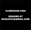 Clubhouse Hire